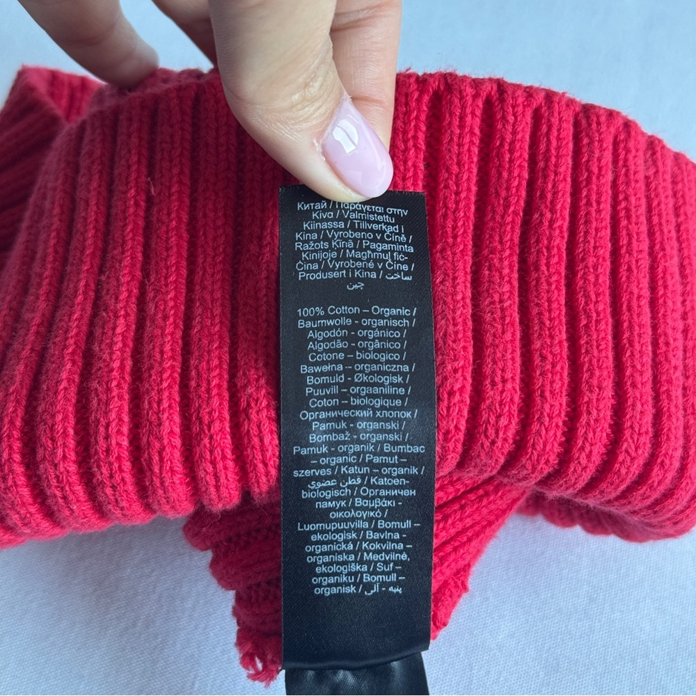 Jack and Jones Red Knit Beanie - Picture 4 of 4